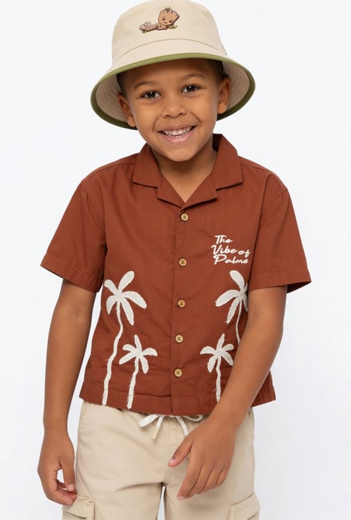 Boys Applique Resort Shirt