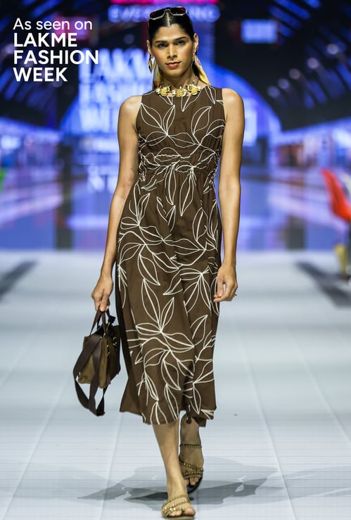 Women Embroidered Midi Dress