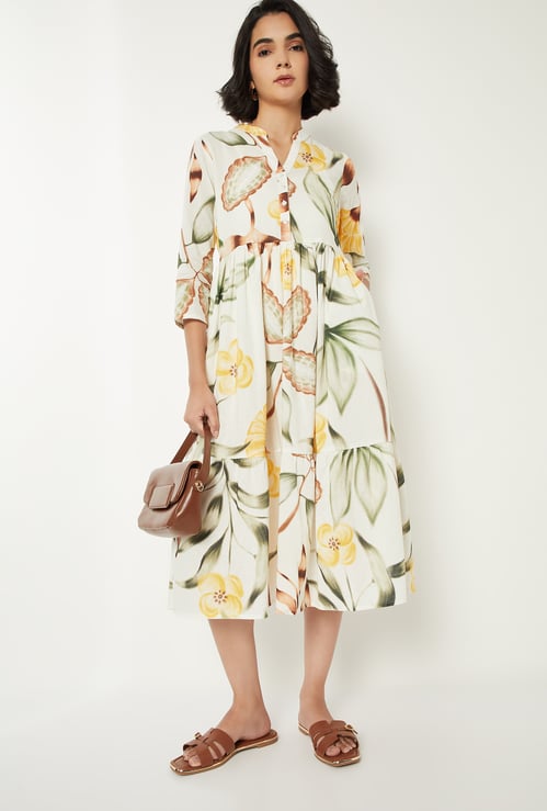 Women Printed A-line Dress