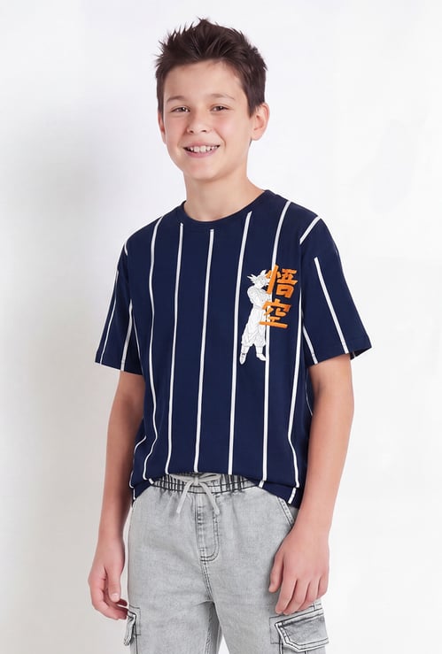 Boys Dragon Ball Z Striped T-shirt