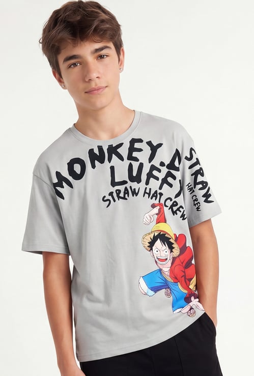 Boys Oversized Character Printed T-shirt