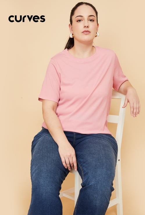 Women Textured T-shirt