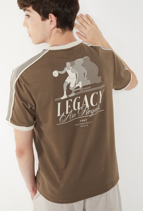 Men Printed Sports T-shirt