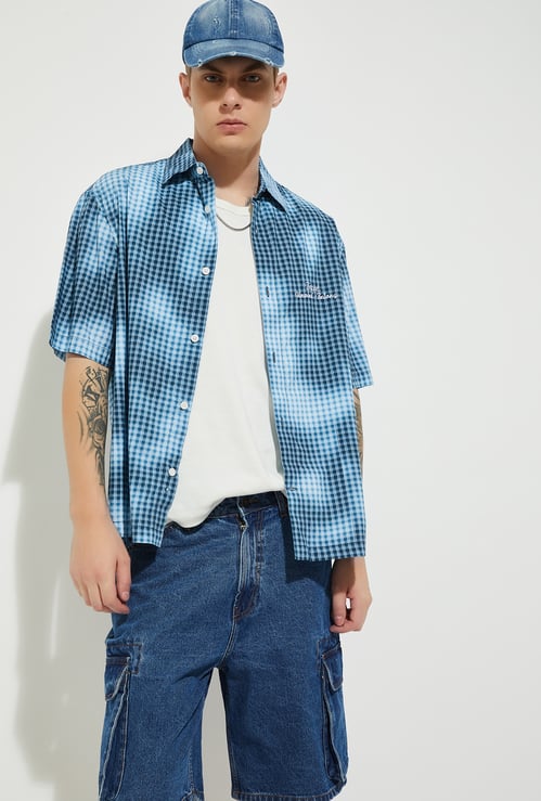 URB_N Men Checked Regular Fit Shirt