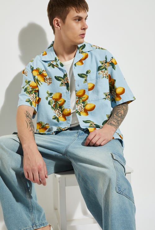 URB_N Men Oversized Printed Shirt