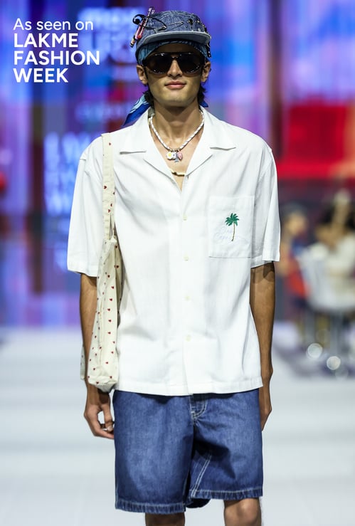 URB_N Men Washed Denim Shorts