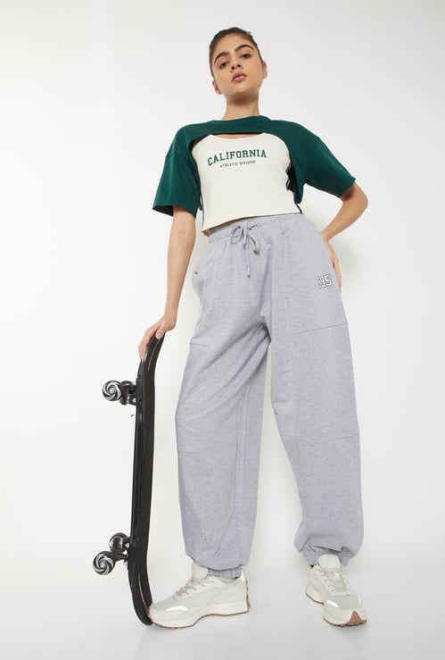 Women Heathered Sports Joggers