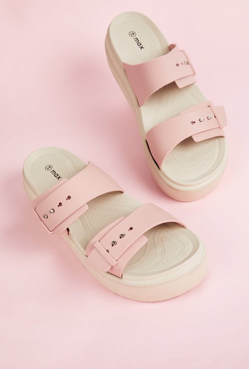 Women Colourblocked Open-Toe Sandals