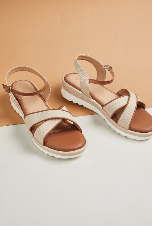 Women Cross Strap Wedges