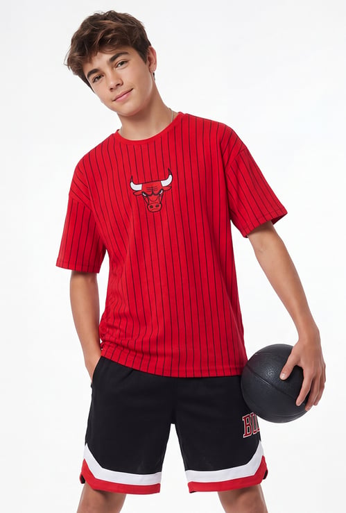 Boys Striped Shorts Set