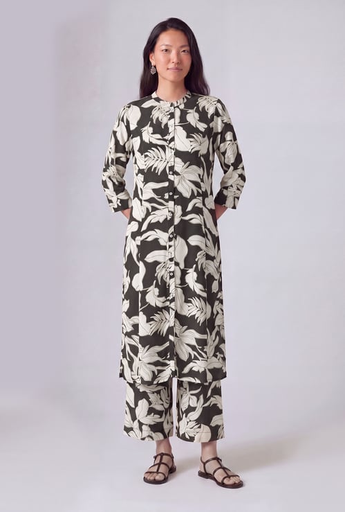 Women Floral Print Straight Kurta