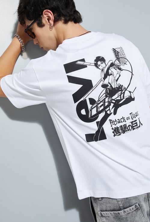 URB_N Men Levi Attack on Titan Oversized T-shirt
