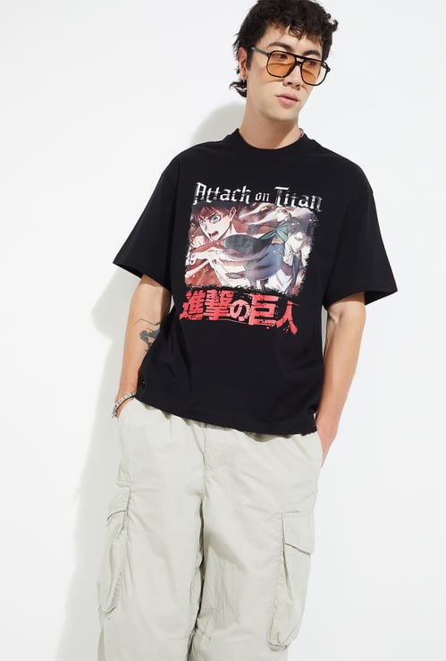 URB_N Men Levi Attack on Titan Oversized T-shirt
