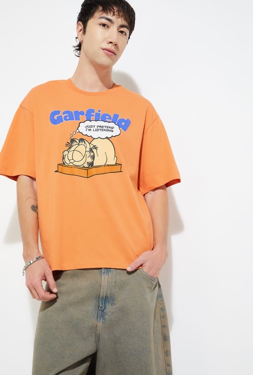 URB_N Men Garfield Print T-shirt