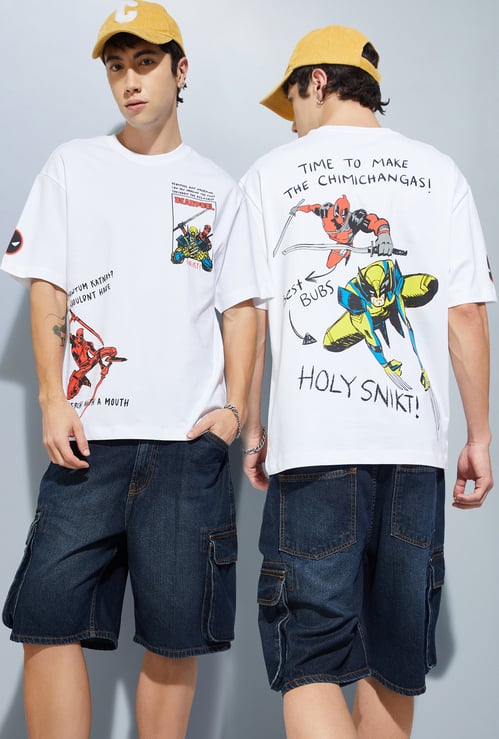 URB_N Men Deadpool Oversized T-shirt