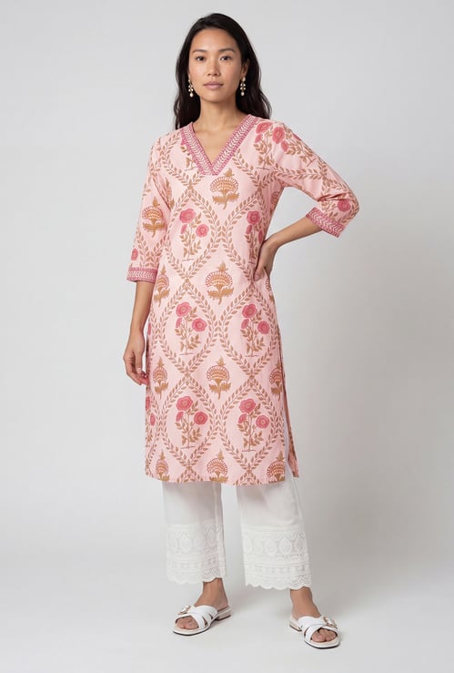 Women Printed Straight Kurta