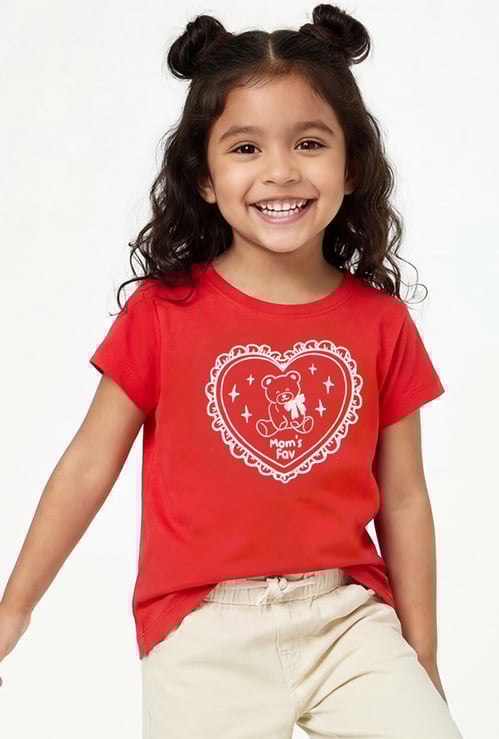 Girls Graphic Print T-shirt