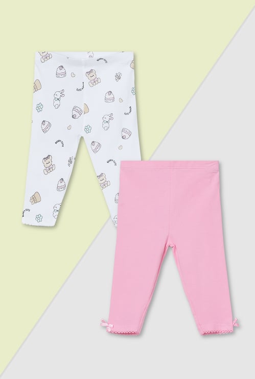 Girls Assorted Leggings - Pack of 2