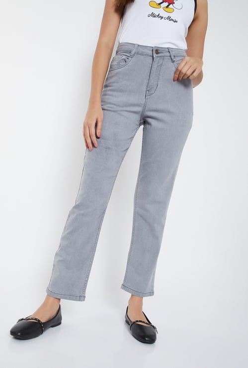 Women Washed Slim Fit Jeans