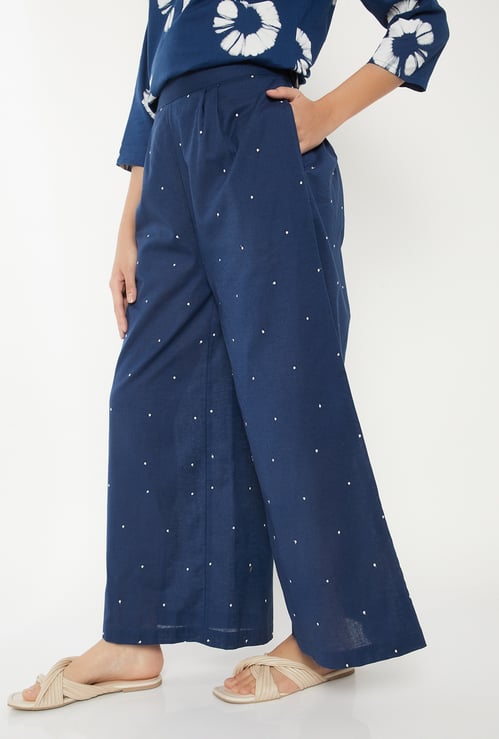 Women Embroidered Palazzos