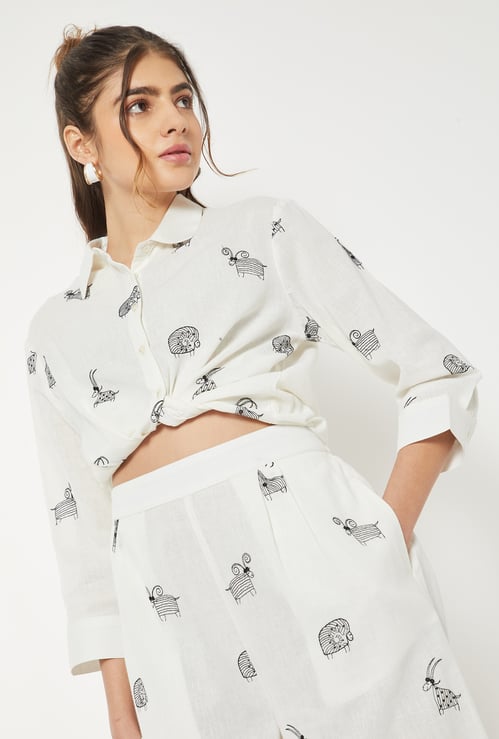 Women Embroidered Shirt