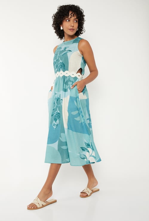 Women Printed Midi Dress