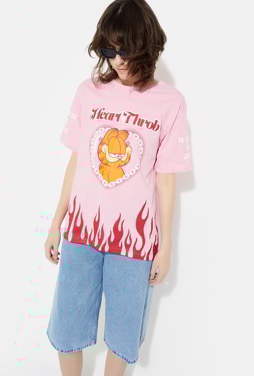 URB_N Women Garfield Oversized Fit T-shirt