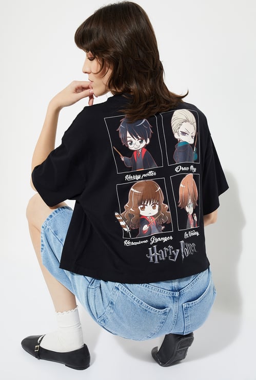 URB_N Women Harry Potter Boxy Fit T-shirt