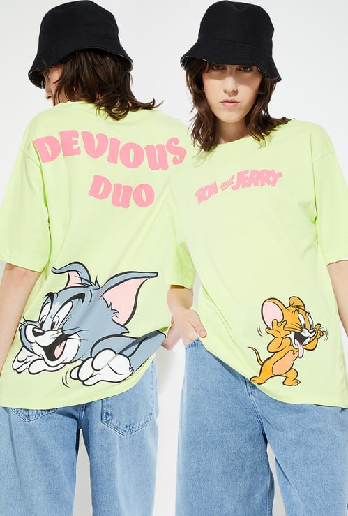 URB_N Women Tom & Jerry Oversized Fit T-shirt