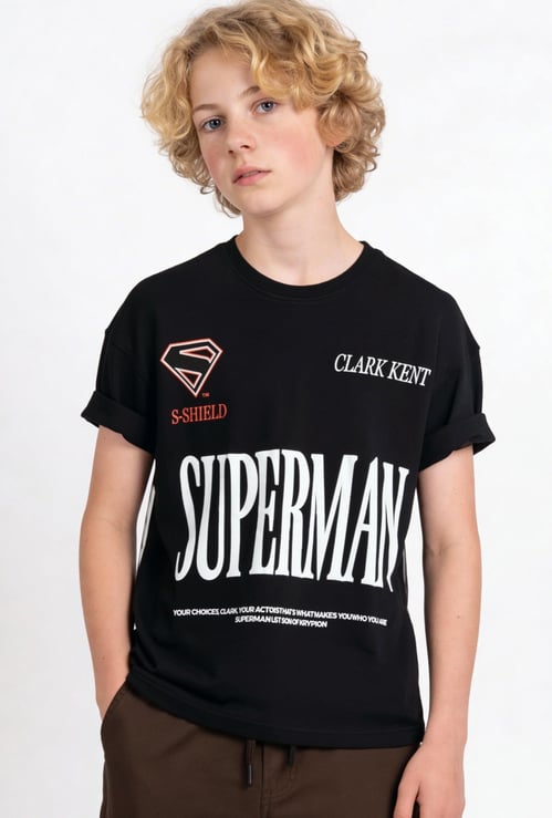 Boys Superman Print T-shirt