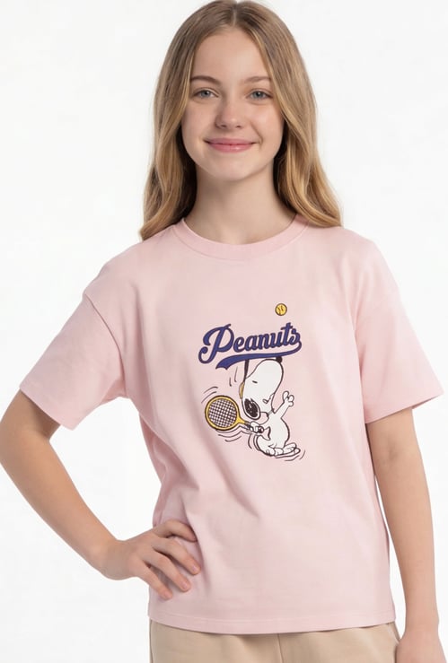 Girls Peanuts Oversized T-shirt