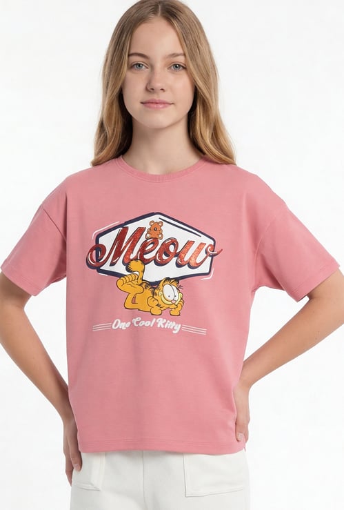 Girls Garfield Printed T-shirt