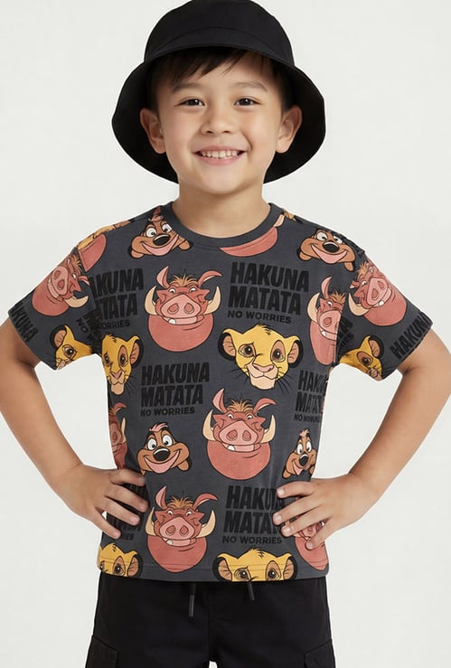 Boys The Lion King Graphic Print T-shirt