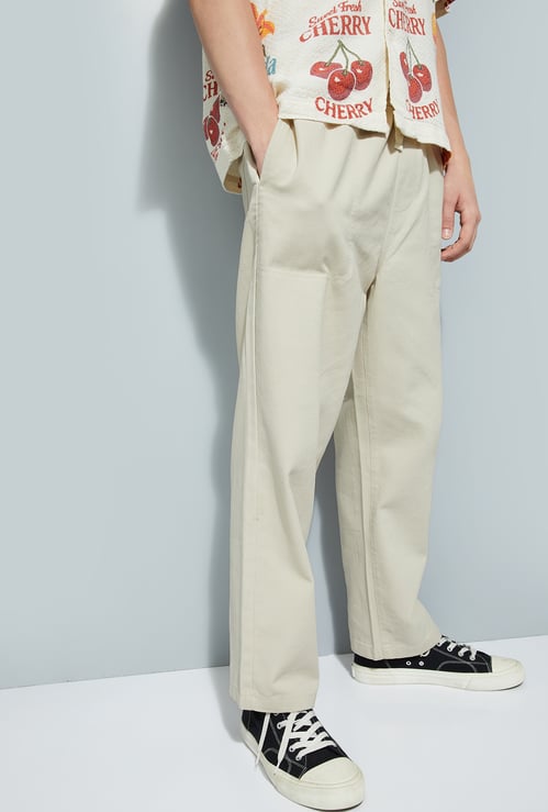 URB_N Solid Loose Fit Trousers