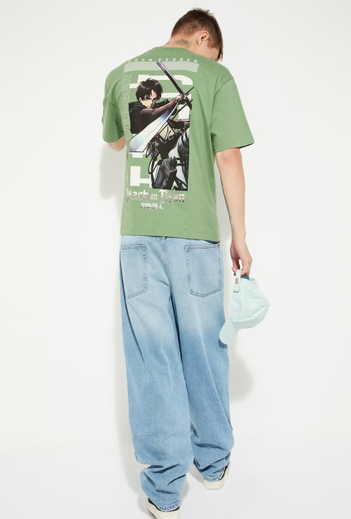 URB_N Men Oversized Attack On Titan T-shirt