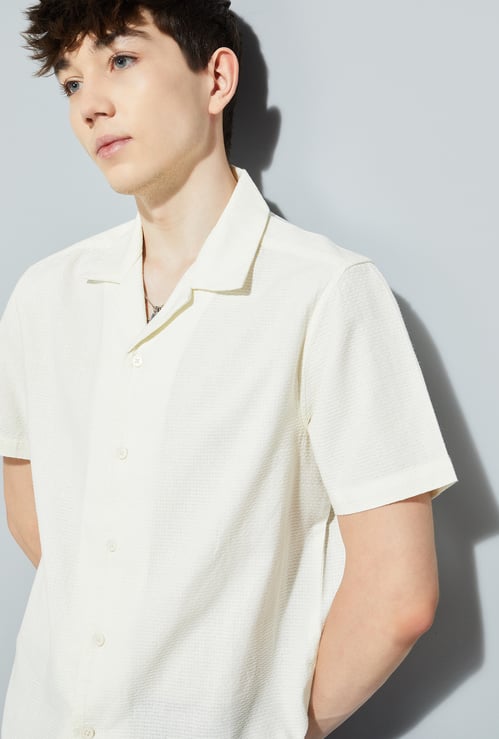 URB_N Men Textured Shirt