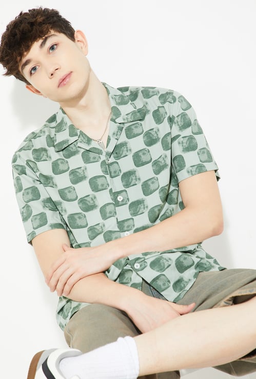 URB_N Men Printed Shirt