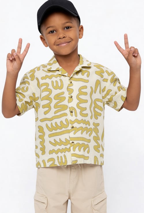 Boys Printed Resort Shirt