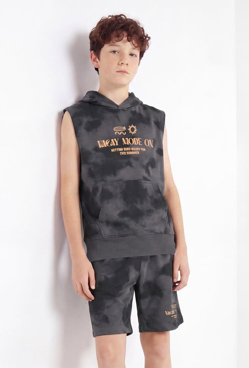 Boys Printed Shorts Set
