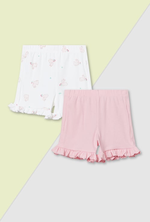 Girls Assorted Shorts - Pack of 2