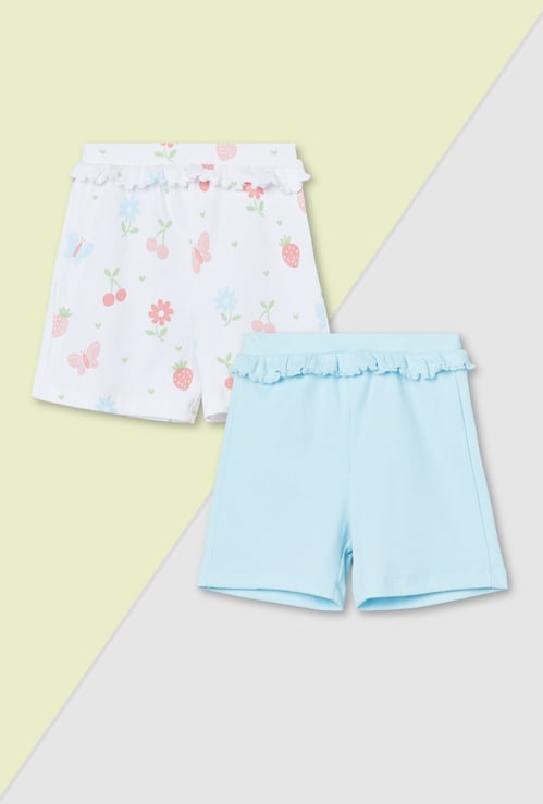 Girls Assorted Shorts - Pack of 2