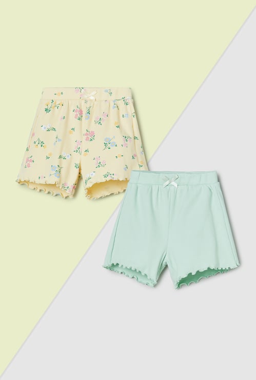 Girls Assorted Shorts - Pack of 2