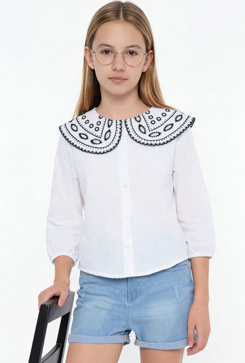 Girls Embroidered Top