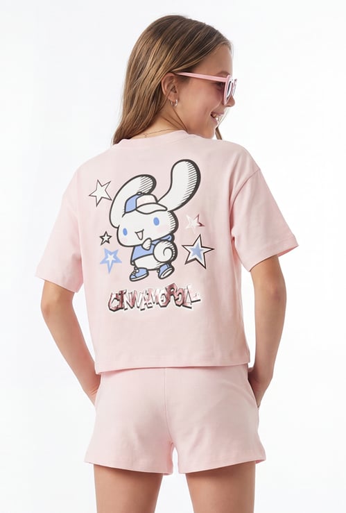 Girls Cinnamoroll Printed Shorts Set