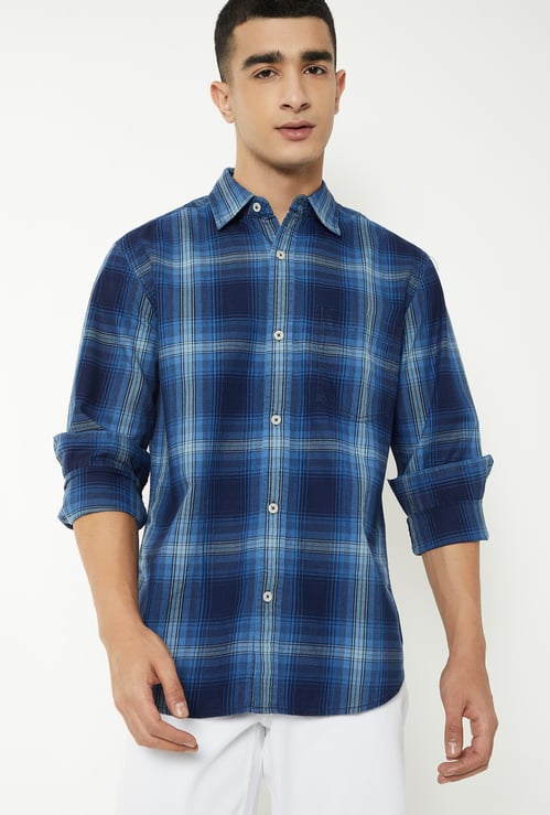 Men Checked Regular Fit Shirt