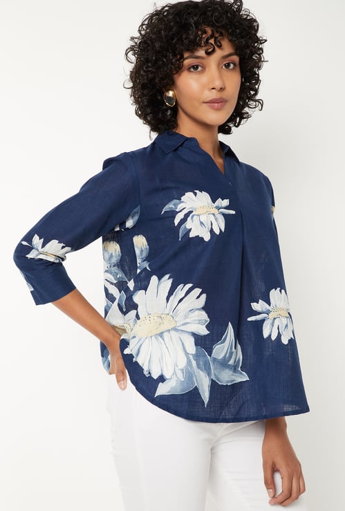 Women Floral Print Tunic