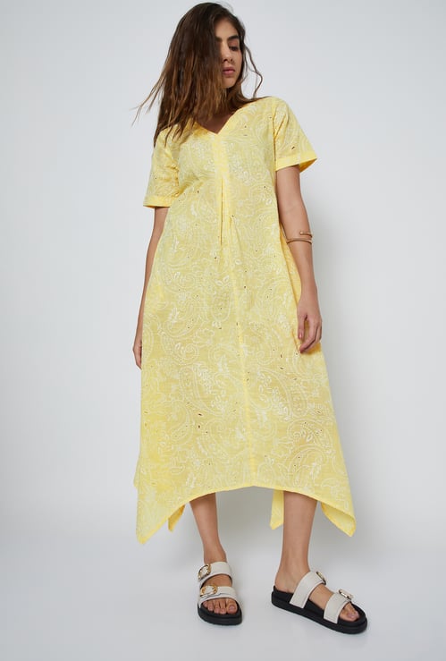 Women Embroidered A-line Dress