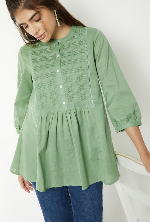 Women Pleated Tunic