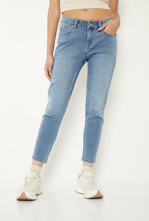 Women Washed Skinny Fit Jeans