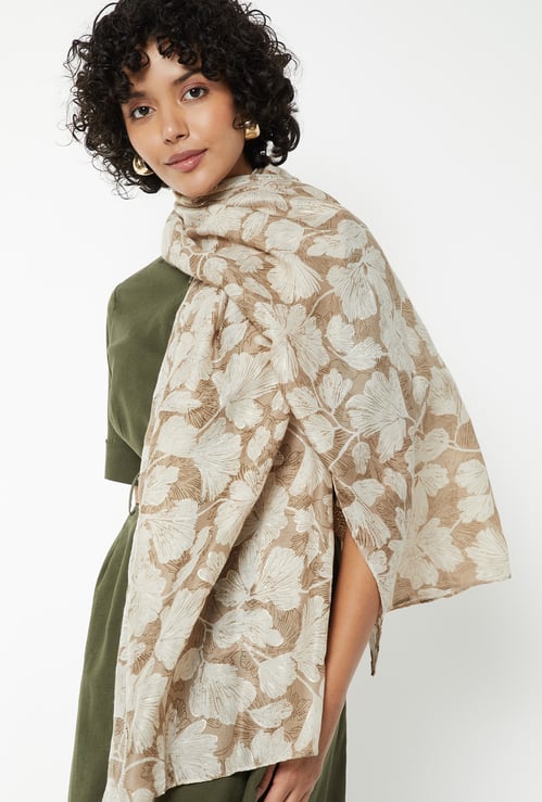 Women Floral Print Scarf